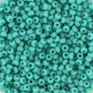 Miyuki rocailles 11/0 Opaque matte turquoise green 11-412F
