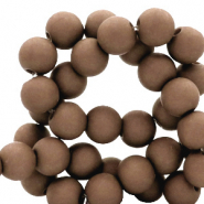 6 mm acryl kralen Coffee brown