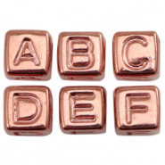 Letterkralen van acryl Metallook rosegold