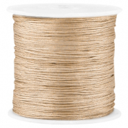 Macramé satijndraad 0.8mm Beige brown