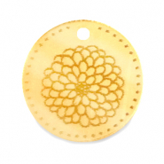 Plexx bedels 20mm Birth flower November-Chrysant Gold