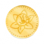 Plexx cabochons 20mm Birth flower March-Daffodil Gold