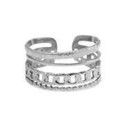 Roestvrij stalen (RVS) Stainless steel ringen Zilver