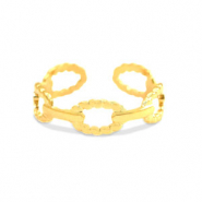 Roestvrij stalen (RVS) Stainless steel ringen Goud