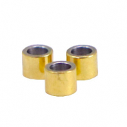 Roestvrij stalen (RVS) Stainless steel kralen tube 2.5mm Goud