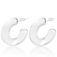 Trendy oorbellen creolen Transparent