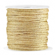 Macramé draad gevlochten 2mm Gold