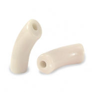 Acryl kralen tube Latte beige