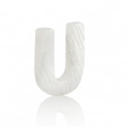 Schelp hangers specials letter U White (natuurlijke kleur)