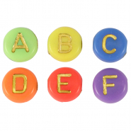 Letterkralen van acryl Multicolour