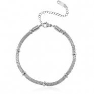 Roestvrij stalen (RVS) Stainless steel armbanden Zilver
