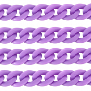Acrylic chain 18mm matt Petal purple