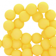 6 mm acryl kralen Blazing yellow