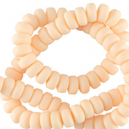 Polymeer kralen rondellen 7mm Peach orange