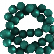 Super polaris Apaco kralen rond 4 mm matt Petrol green
