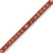 Lint met tekst "j'adore" Rust red