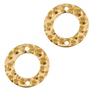 Roestvrij stalen (RVS) Stainless steel bedels / tussenstuk 15mm Gold