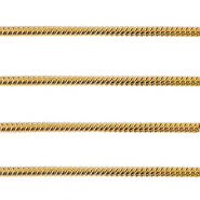 Roestvrij stalen (RVS) Stainless steel onderdelen jasseron snake 1.6mm Goud
