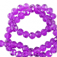 Top Facet kralen 4x3mm disc Tillandsia purple