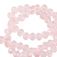 Top Facet kralen 4x3mm disc Palace rose