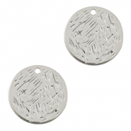 Bedels DQ metaal 20mm Antiek zilver (nikkelvrij)