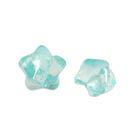 Acryl kralen ster Ocean blue transparent