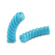 Acryl tube kralen twisted Blue