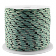 Maritiem koord 2mm Petrol green-black