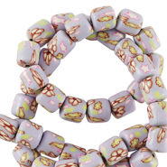 Polymeer kralen 6mm Lila