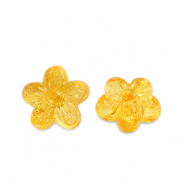 Acryl kralen bloem Transparent spectra yellow