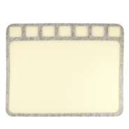Beadsmith kralen mat 36x28cm Beige-grey