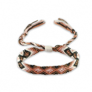 Trendy armbanden Black-vintage pink