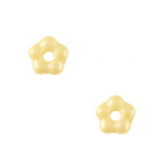 Czech kralen bloem 5mm Lemon yellow