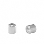 Eindkapjes metaal DQ Ø3.2mm Antiek zilver (nikkelvrij)