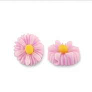 Resin kralen bloem 12mm Lilac pink