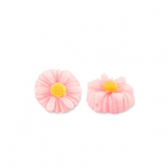 Resin kralen bloem 8mm Light pink