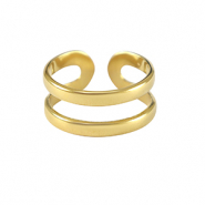 Roestvrij stalen (RVS) Stainless steel ringen Goud