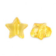 Acryl kralen ster Transparent spectra yellow