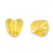 Acryl kralen hart Transparent spectra yellow