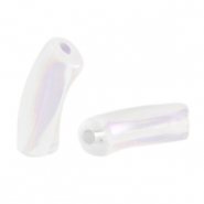 Acryl tube kralen Transparent AB