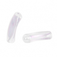 Acryl tube kralen Transparent AB