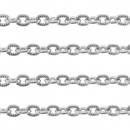 Roestvrij stalen (RVS) Stainless steel onderdelen jasseron ankerketting Silver