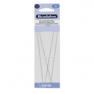 Beadalon rijgnaalden met groot oog 11.6cm (Fine) Silver