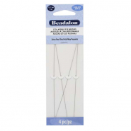 Beadalon flexibele rijgnaalden 12.7cm (extra fine) Silver
