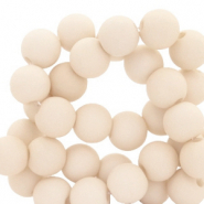 6 mm acryl kralen Cream beige