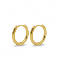 Onderdelen DQ metaal oorbellen creolen 16mm Goud (nikkelvrij)