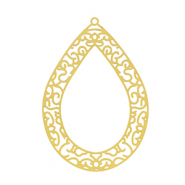 Roestvrij stalen (RVS) Stainless steel bedels bohemian druppel Gold