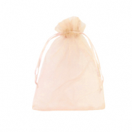 Sieraad zakje organza 10x12cm Apricot&nbsp;