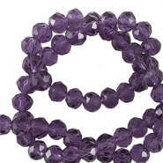 Top Facet kralen 4x3mm disc Eminence purple