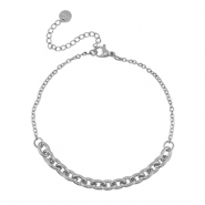 Roestvrij stalen (RVS) Stainless steel armbanden Silver